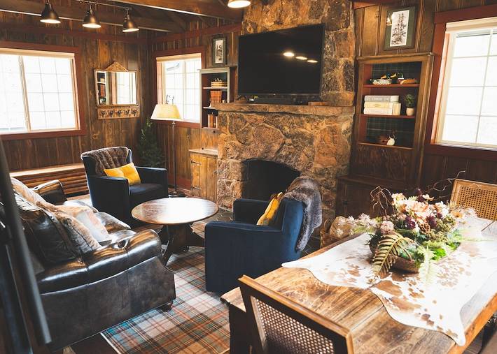 Log cabin for 6 people, with terrace, with pets in Pikes Peak