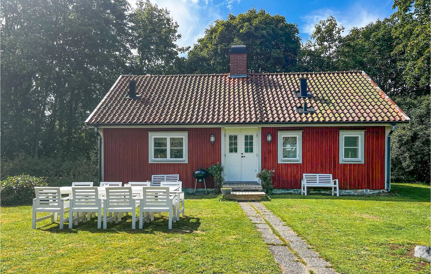 Ferienhaus für 7 Personen mit Garten in Kronoberg