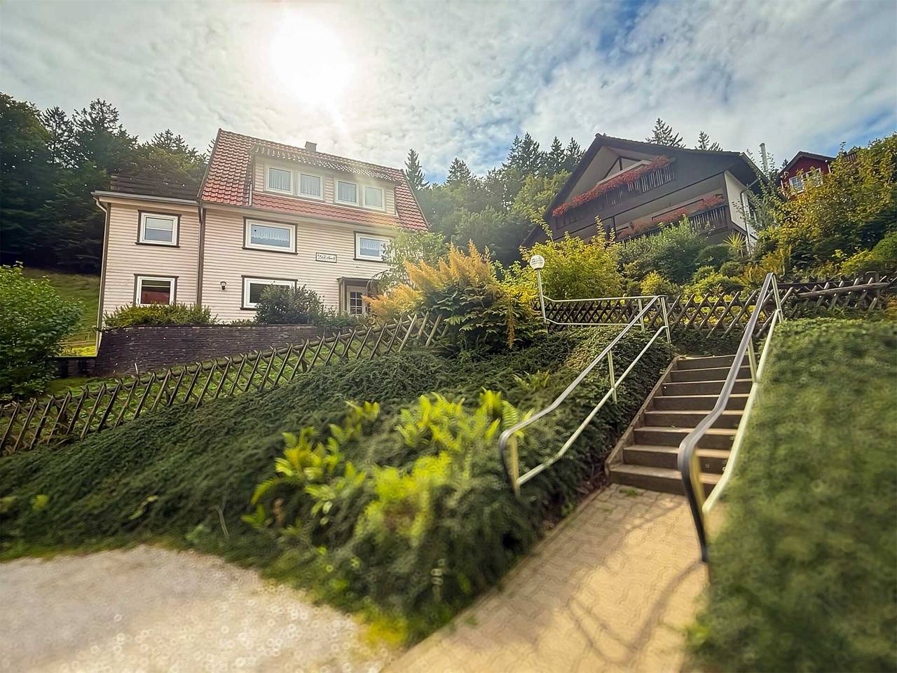 Ferienhaus Adelheid mit einmaligem Blick, privater Terrasse und Wlan in Bad Grund, Harzvorland