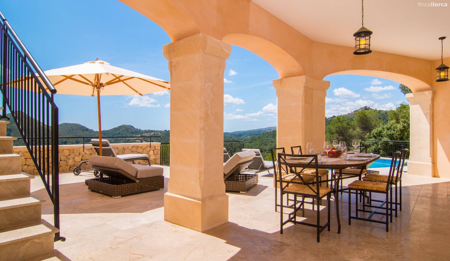 "Vista Mar de Manacor" con vistas al mar, Wi-Fi, aire acondicionado, piscina, jardín, y terraza in Manacor, Mallorca Este