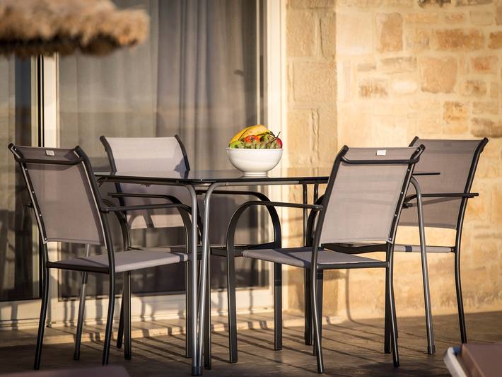 Location de vacances pour 4 personnes, avec jardin ainsi que piscine et terrasse dans Triopetra - 4