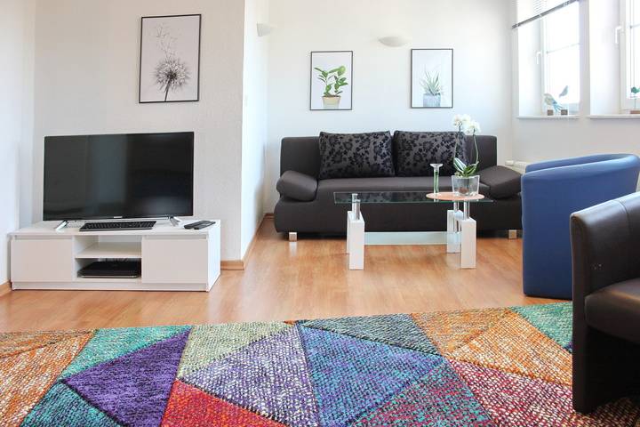 Ferienwohnung für 4 Personen, mit Balkon und Terrasse sowie Garten in Lübbenau