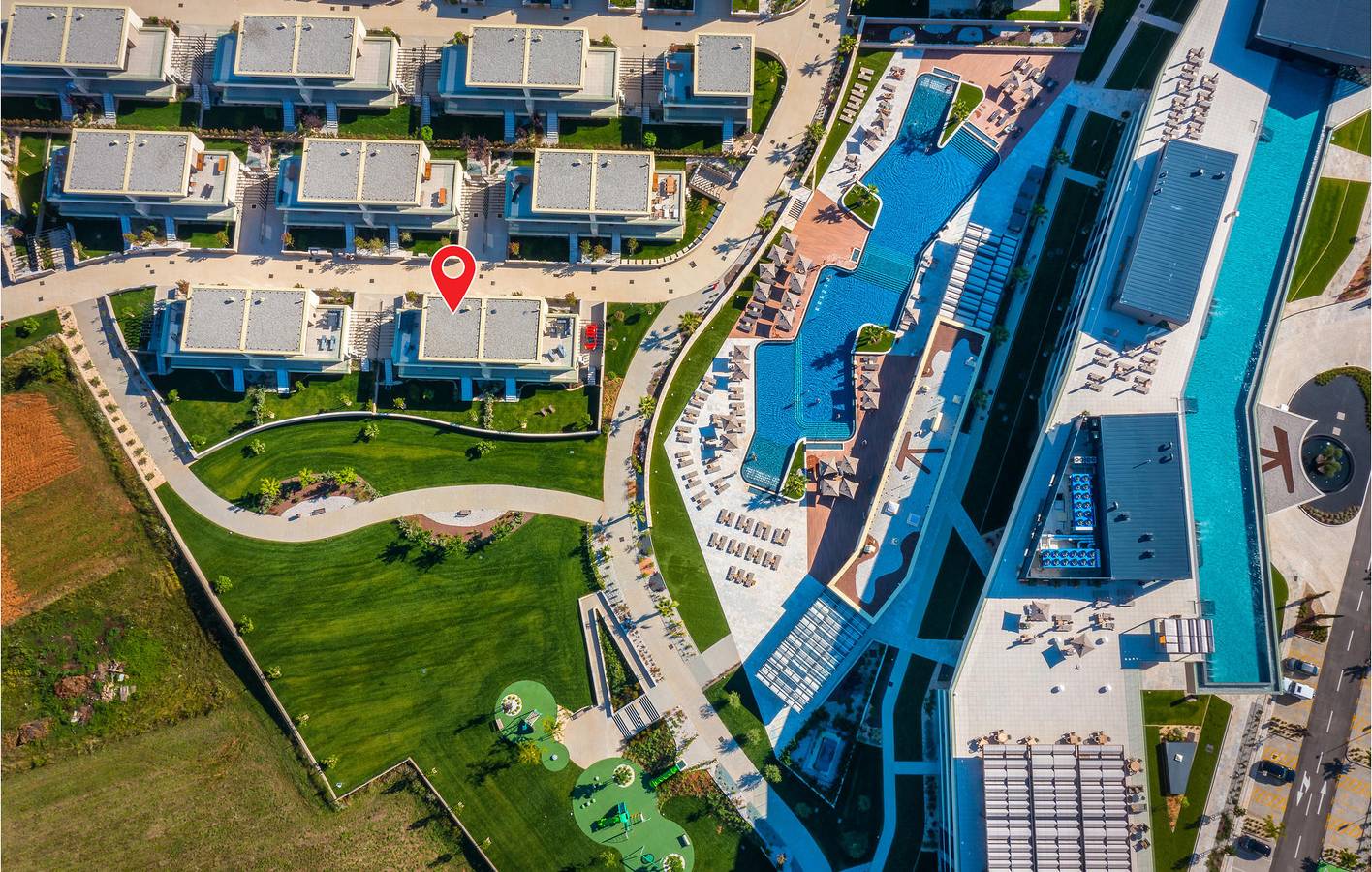 Appartement moderne en bord de mer avec piscine et terrasse, à 2 km de la plage in Umag, Région d'Umag