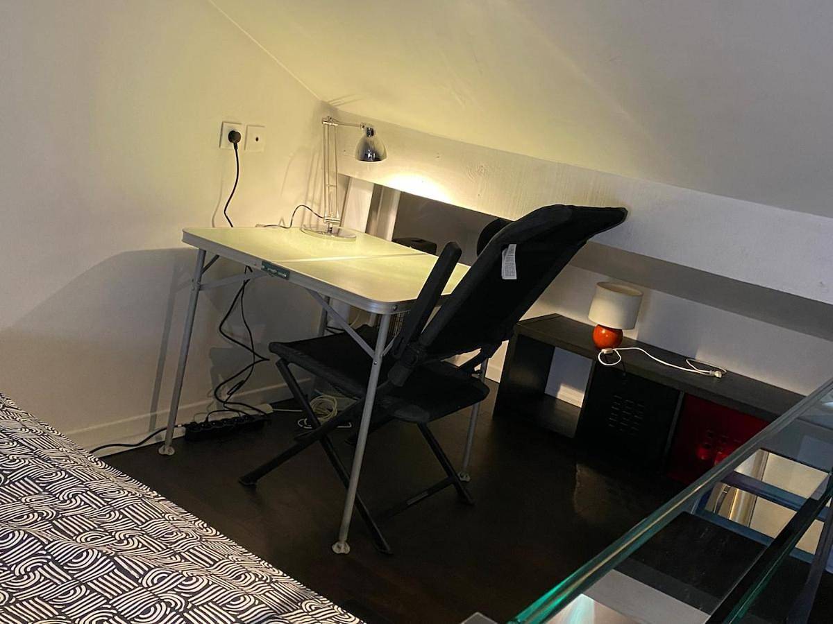 Appartement entier, Studio cosy climatisé avec chambre mansardée Monnet-Mermoz Tram Métro 15 mnparis in Rungis, Val-de-Marne