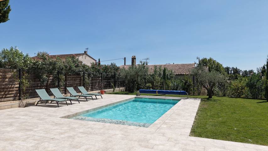 Villa pour famille piscine 8 pers Maussane les Alpilles in Paradou, Région d'Arles