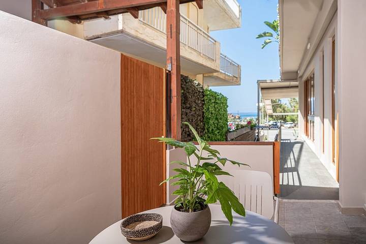 Vakantiewoning voor 3 personen, met Uitzicht op zee en Tuin in Chania