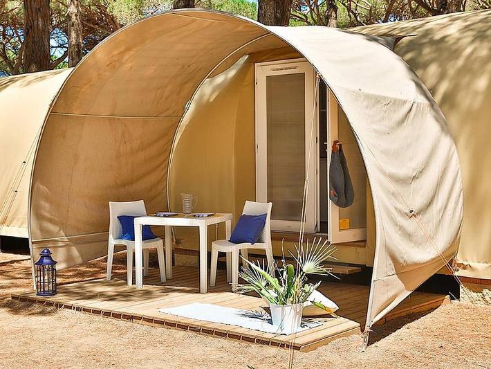 Zelt für 4 Personen, mit Kinderpool in der Toskana - 3