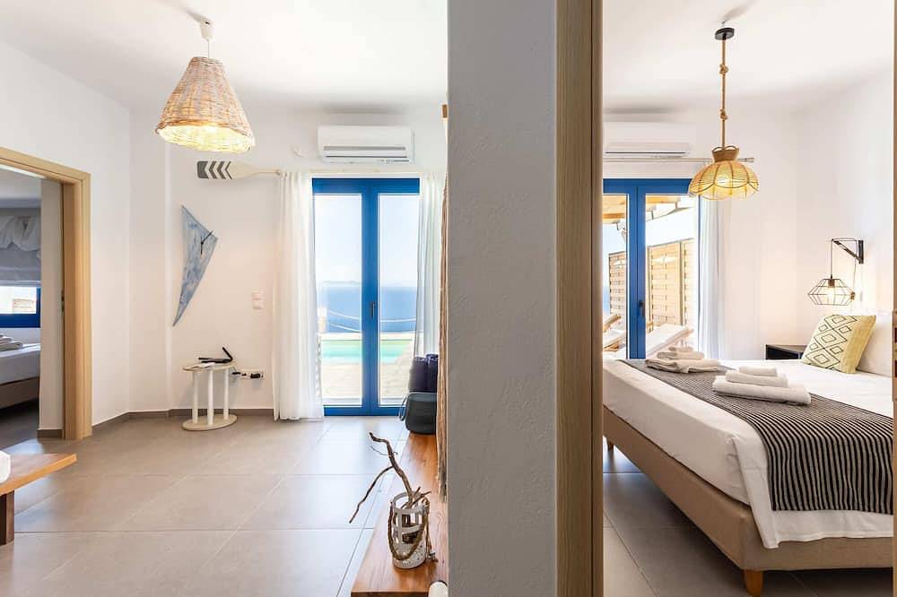 Live in Blue Breeze - Private pool & 180° Seaview in Kea