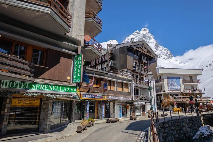 Hotel for 2 personer, med udsigt i Cervinia