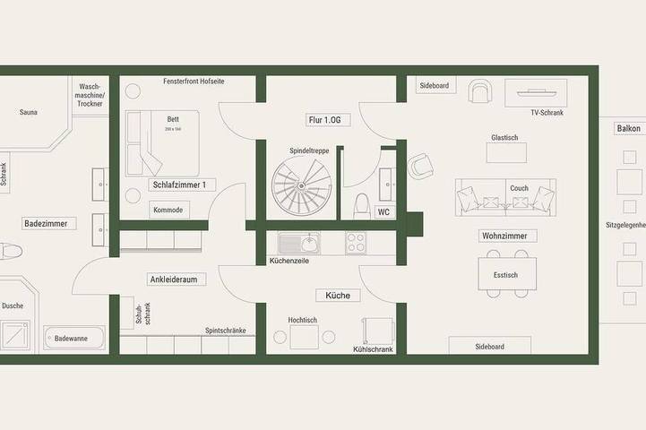 Ferienhaus für 4 Personen, mit Balkon und Sauna im Westerwald - 4