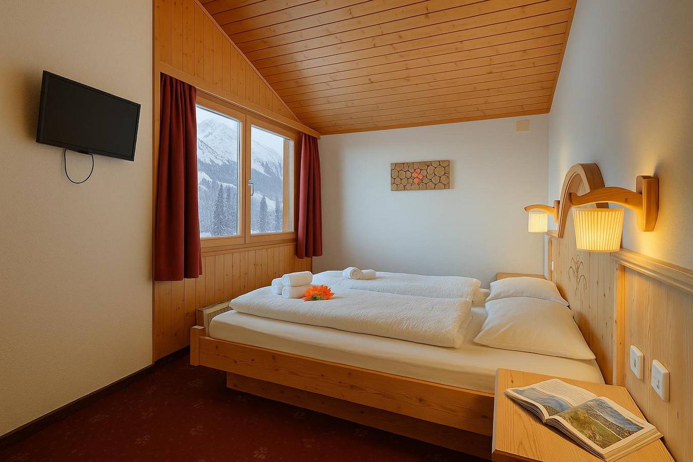 Hotel Relais Alpin Twin Room Ski In-Out 6 in Les Mosses, Ormont-Dessous