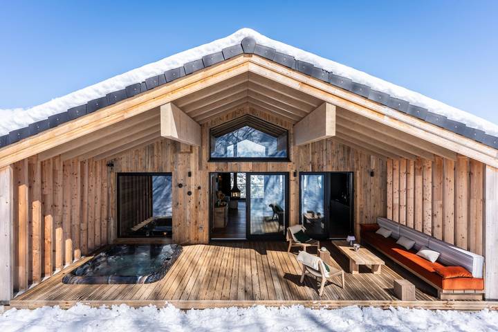 Chalet pour 10 personnes, avec balcon et jacuzzi