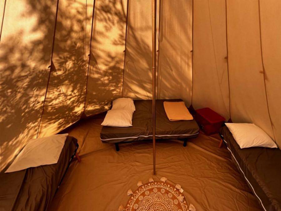 Camping Paradis les Rives de l'Hérault - Safarizelt 4 personen - Tipi Indiana in Gignac, Lodève und Umgebung