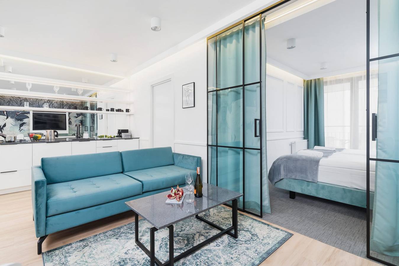 Apartamento entero, Apartamento de vacaciones para 4 personas con balcón/terraza in Dębniki, Cracovia