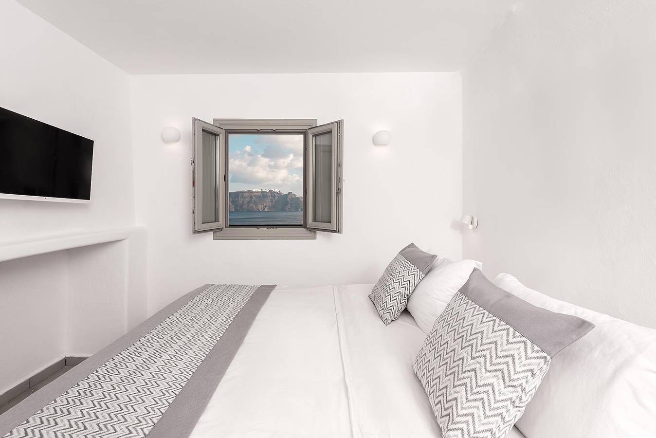 Villa für 2 Personen mit Meerblick in Oia, Santorin