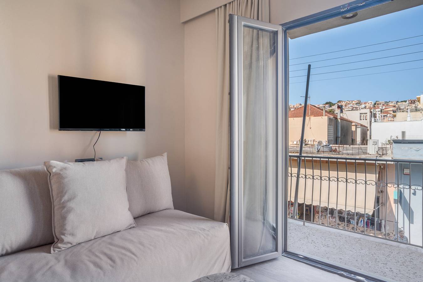 Monolocale intero, Monolocale 'Sitemporon A' con Balcone e Aria Condizionata in Argostoli, Cefalonia