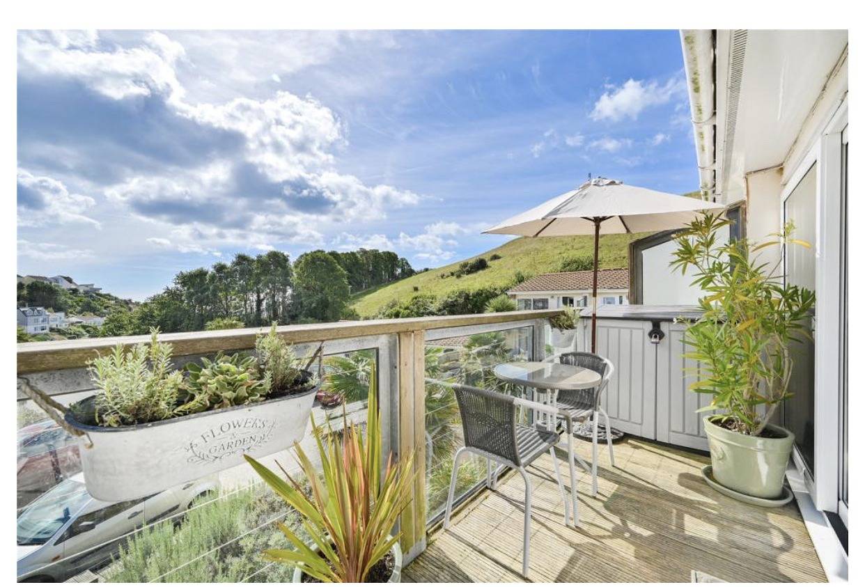 Ganze Ferienwohnung, Ferienwohnung für 3 Personen mit Balkon in Downderry, Cornwall