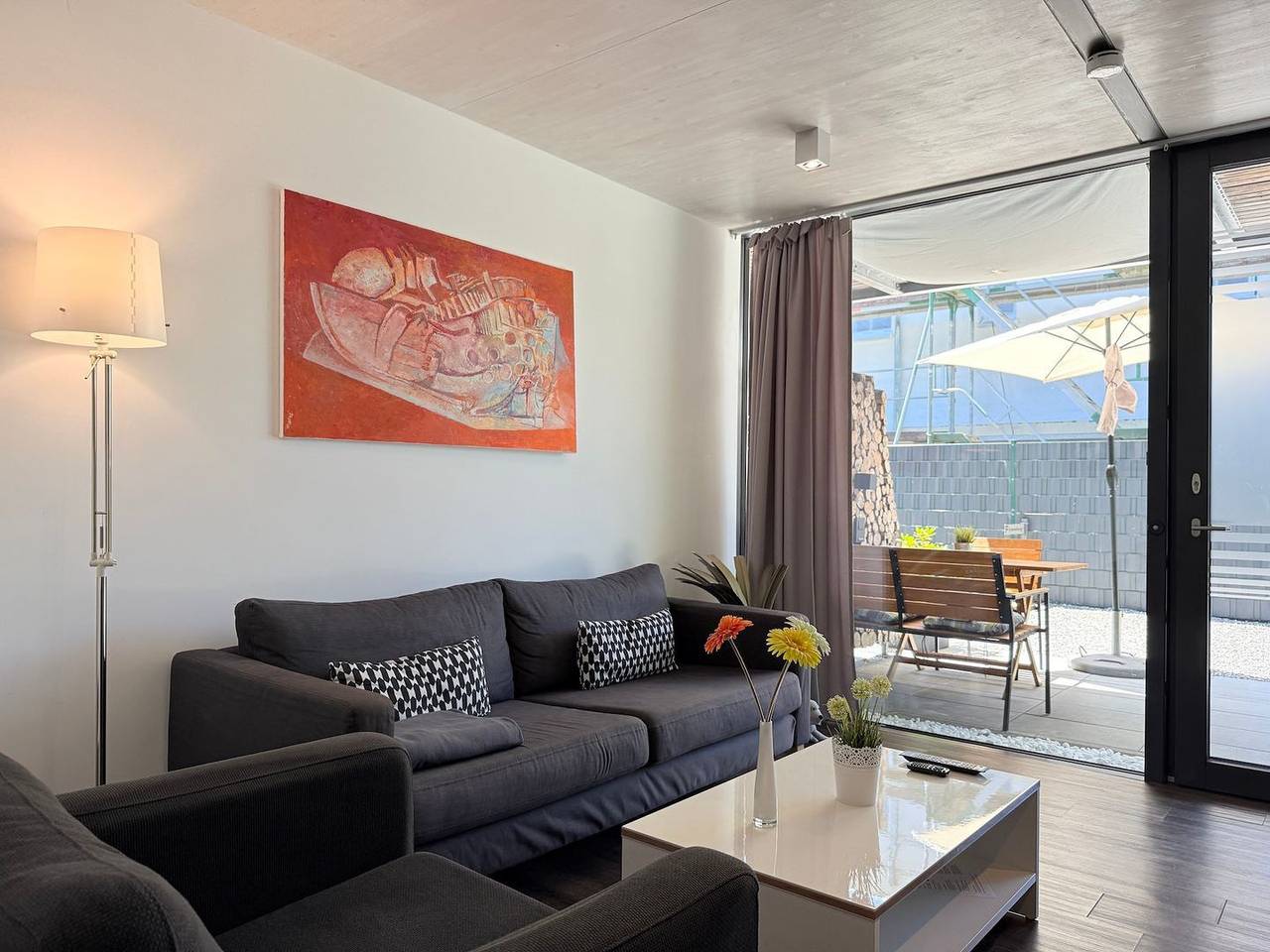 Ganze Wohnung, See und Mehr Apartment 1 – Modernes Apartment mit überdachter Terrasse am See in Stetten, Obersee (Bodensee)