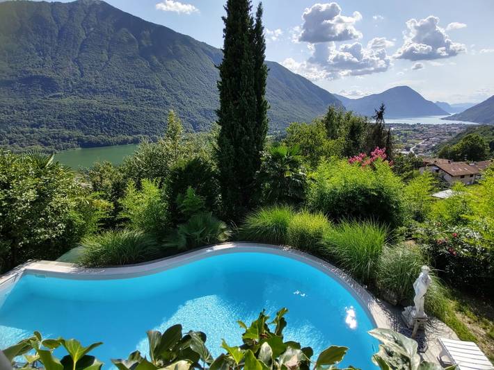 Ferienhaus für 6 Personen, mit Pool und Seeblick sowie Garten am Luganersee - 2