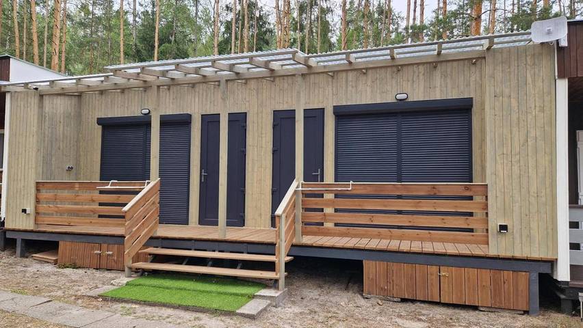Camping für 4 Personen, mit Garten und Ausblick, mit Haustier in Tschechien