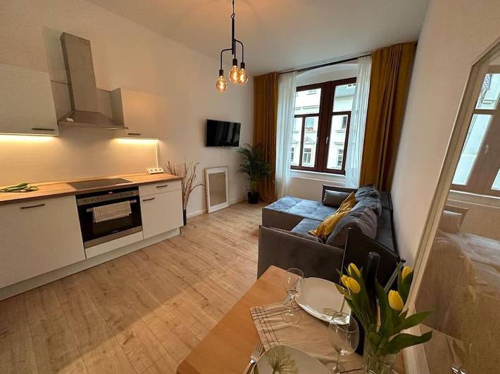 Ferienwohnung für 4 Personen, mit Balkon und Garten in Altenburg