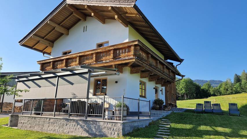 Ferienhaus für 8 Personen, mit Garten und Pool sowie Ausblick in Kössen - 3