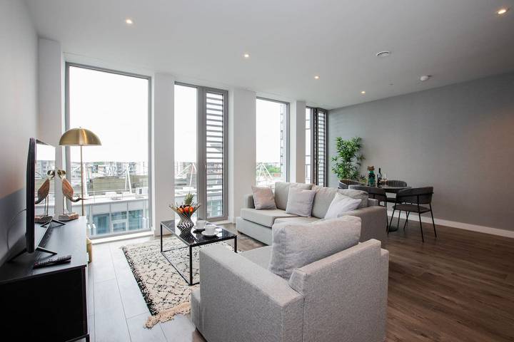 Appartement entier, Condo urbain de luxe avec terrasse - Salle de sport - Stationnement - Centre de Manchester in Grand Manchester