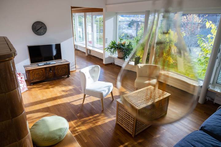 Ferienwohnung für 6 Personen, mit Ausblick und Garten am Bodensee (Schweiz)