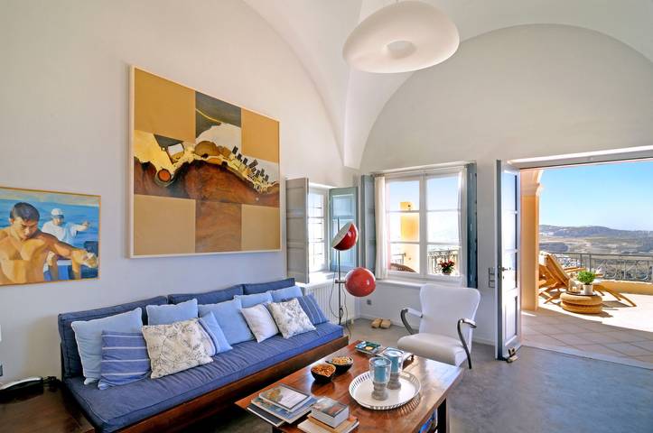 Villa pour 8 personnes, avec terrasse ainsi que jardin et jacuzzi dans Firostefani - 2