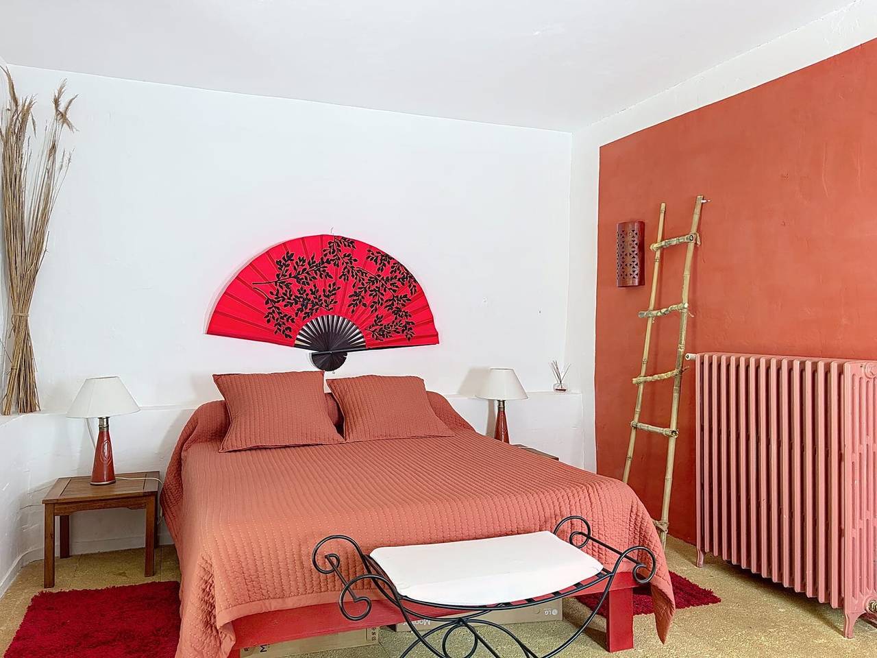 Zimmer 'L'Andalouse' mit gemeinsamer Terrasse, Wlan und Klimaanlage in Lédenon, Nimes und Umgebung