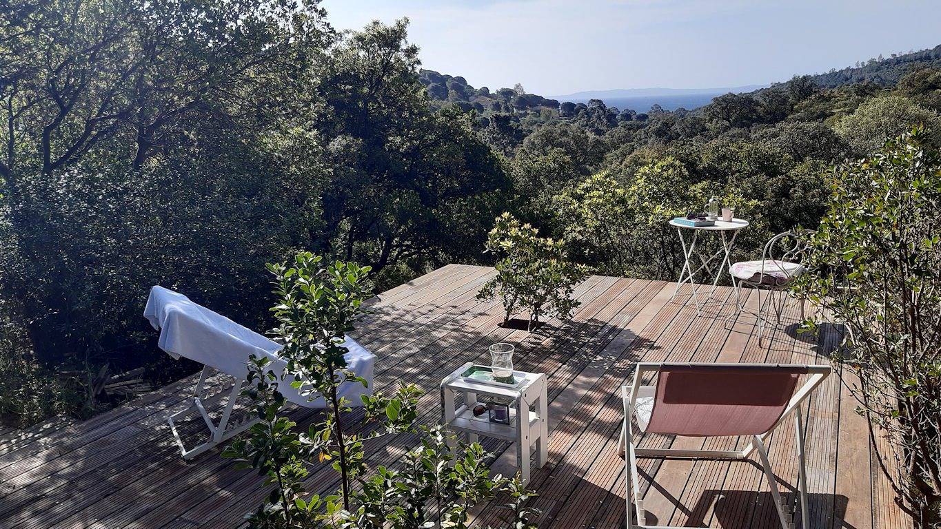 Chambres d'hôtes Massacan, vue mer - Chambre colline vue mer in Le Lavandou, Région de Toulon