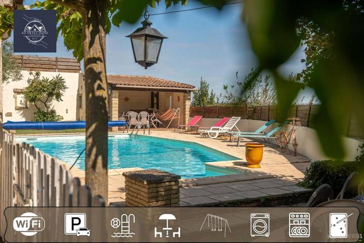 Chalet para 6 personas, con terraza y piscina - 1