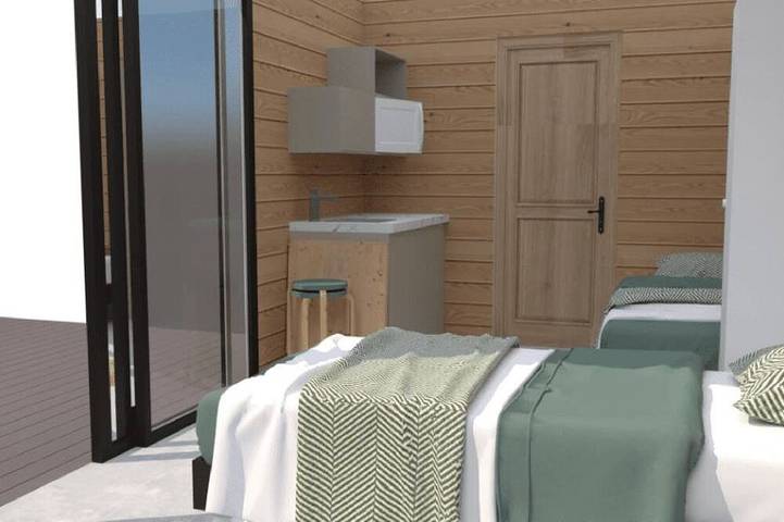 Chalet pour 2 personnes, animaux acceptés