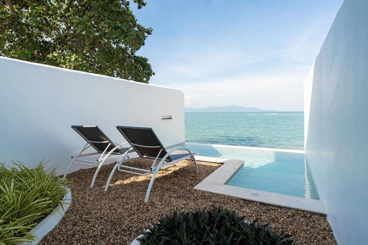 Vakantiepark voor 2 personen, with kinderzwembad and zwembad as well as terras op Koh Samui