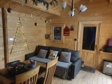 Blockhütte für 6 Personen, mit Terrasse und Garten, mit Haustier in Irland