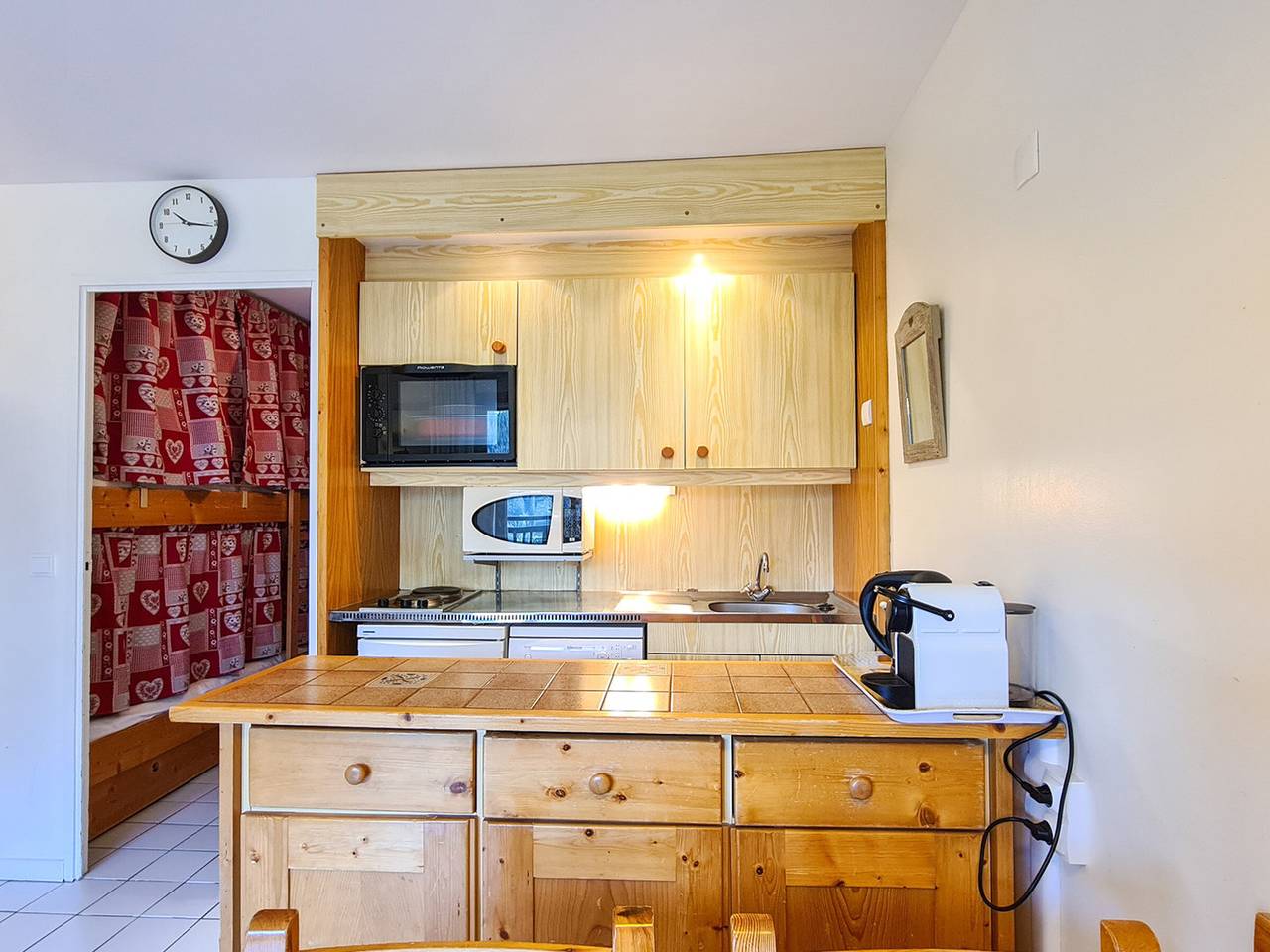 Ganzes Studio, Renoviertes Studio mit Balkon, pistennah, Skiraum in Flaine, Arâches-la-Frasse