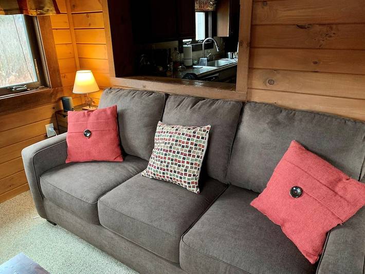 Blockhütte für 6 Personen, mit Terrasse und Garten sowie Whirlpool - 1