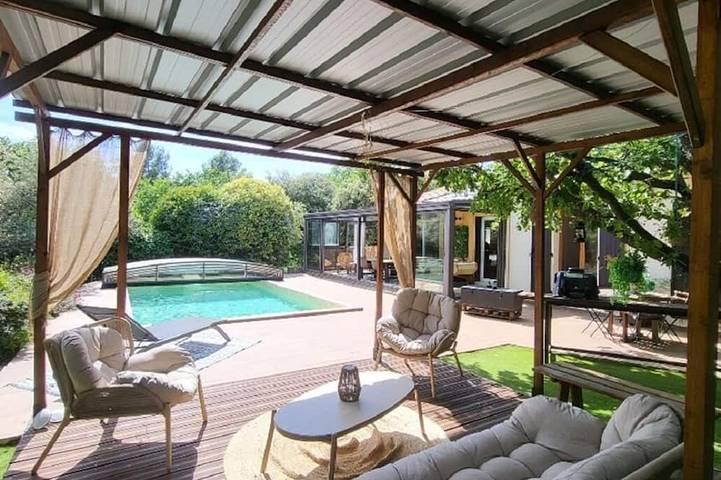 Maison de vacances pour 6 personnes, avec Terrasse ainsi que Jardin et Sauna