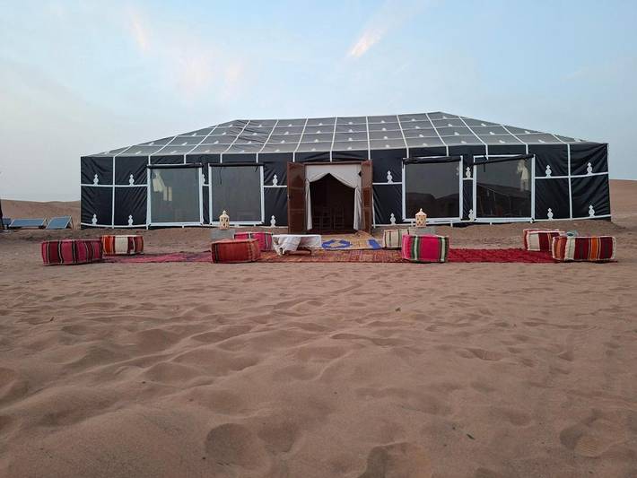 Camping voor 2 personen, with uitzicht and terras as well as uitzicht op het meer, met huisdier in Marokko