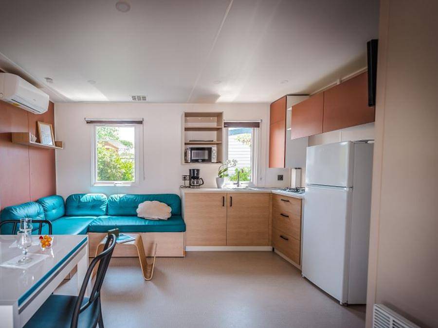 Camping Le Roucan West - Mobilhome 10 personas - Mobile home - Bienestar + - 4 habitaciones in Vias Plage, Vias