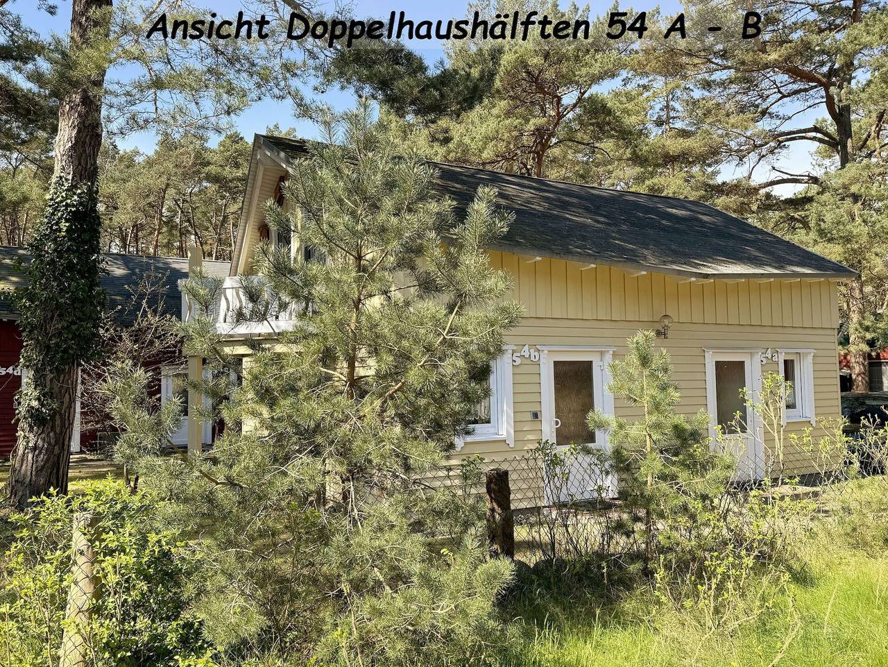 W: Strandhäuser im Dünenweg 54 a - h mit Terrasse/Balkon in Baabe, Rügen