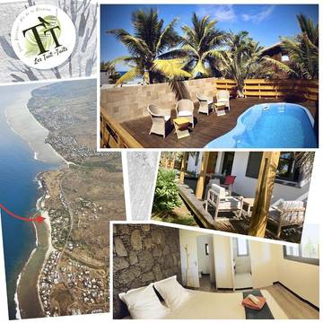Gîte pour 6 personnes, avec jardin et piscine à Les Trois-Bassins
