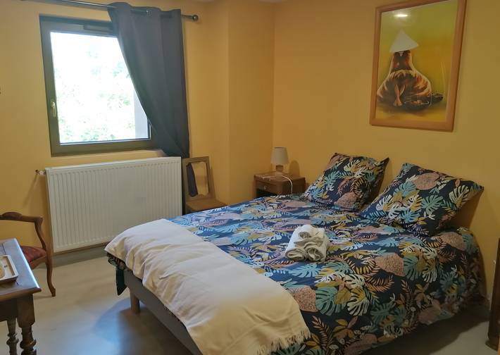 Chambre pour 2 personnes, avec jardin