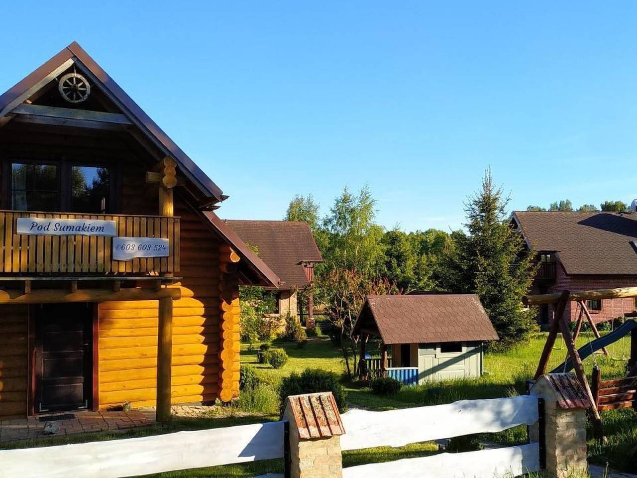 In Dębina mit Grill in Dębina, Garder See (Polen)