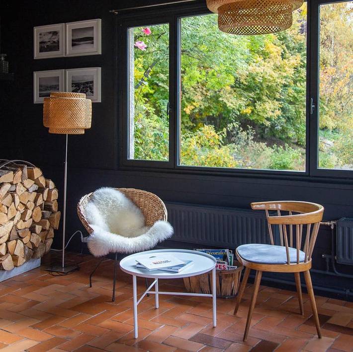 Chambre d’hôte pour 3 personnes, avec Terrasse ainsi que Jardin et Vue