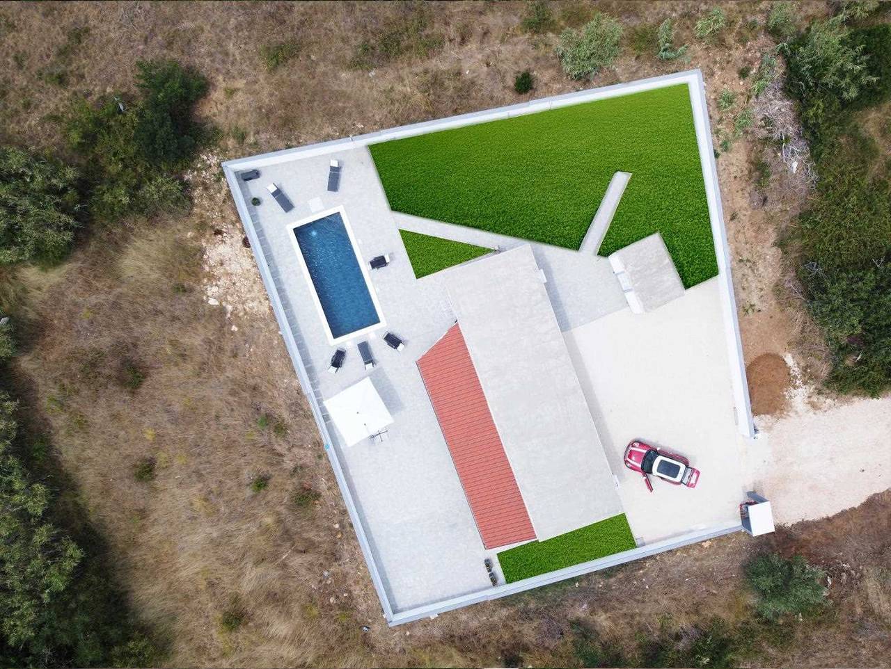 Villa voor 6 personen met terras in Privlaka, Zadar