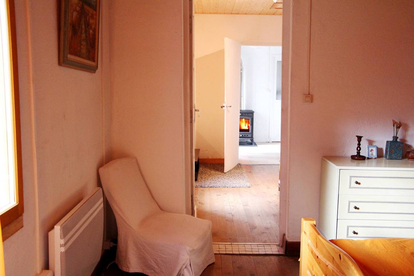 Dein rosa Haus mit blauen Fensterläden in Ore, Französische Pyrenäen