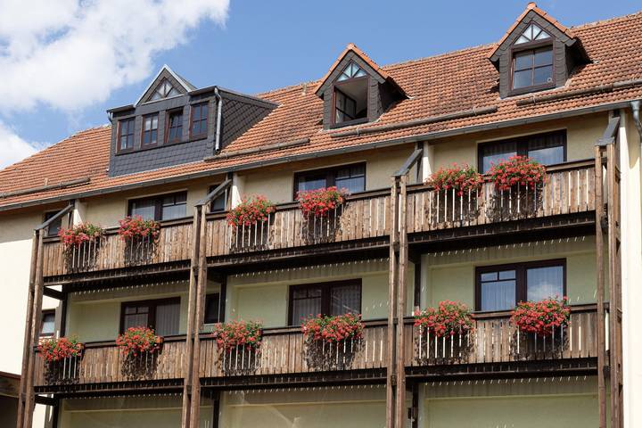 Hotel für 2 Personen, mit Balkon und Garten, kinderfreundlich in Hofbieber - 3