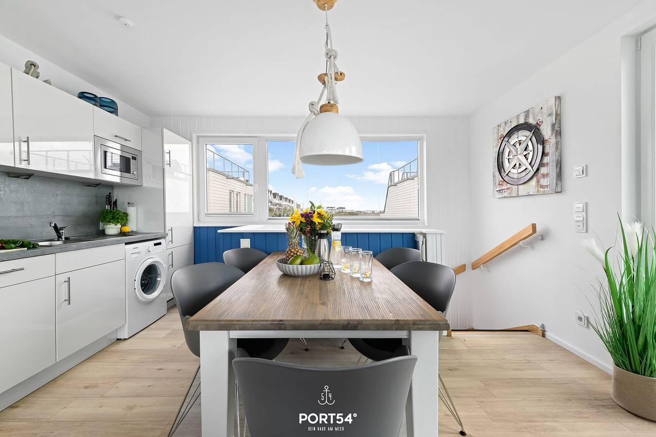 Ankerlicht - schwimmendes Haus, Sauna, Dachterrasse mit 360° Blick, Strandkorb in Olpenitz, Kappeln