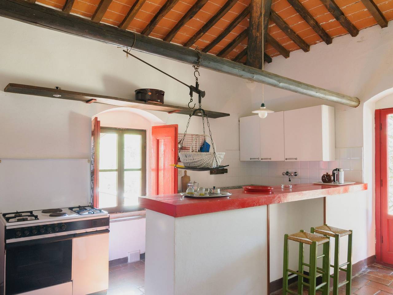 Geheel appartement, 'Casa Rossa' mit Pool in Arezzo, Provincie Arezzo